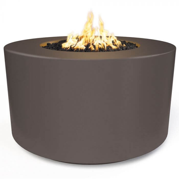 42" Florence Concrete Fire Pit - 24" Tall - OPT - FL4224 - by The Outdoor Plus | Buy at Agent BBQ