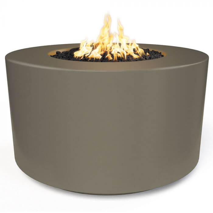 42" Florence Concrete Fire Pit - 24" Tall - OPT - FL4224 - by The Outdoor Plus | Buy at Agent BBQ