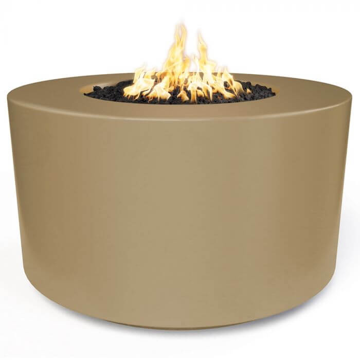 42" Florence Concrete Fire Pit - 24" Tall - OPT - FL4224 - by The Outdoor Plus | Buy at Agent BBQ