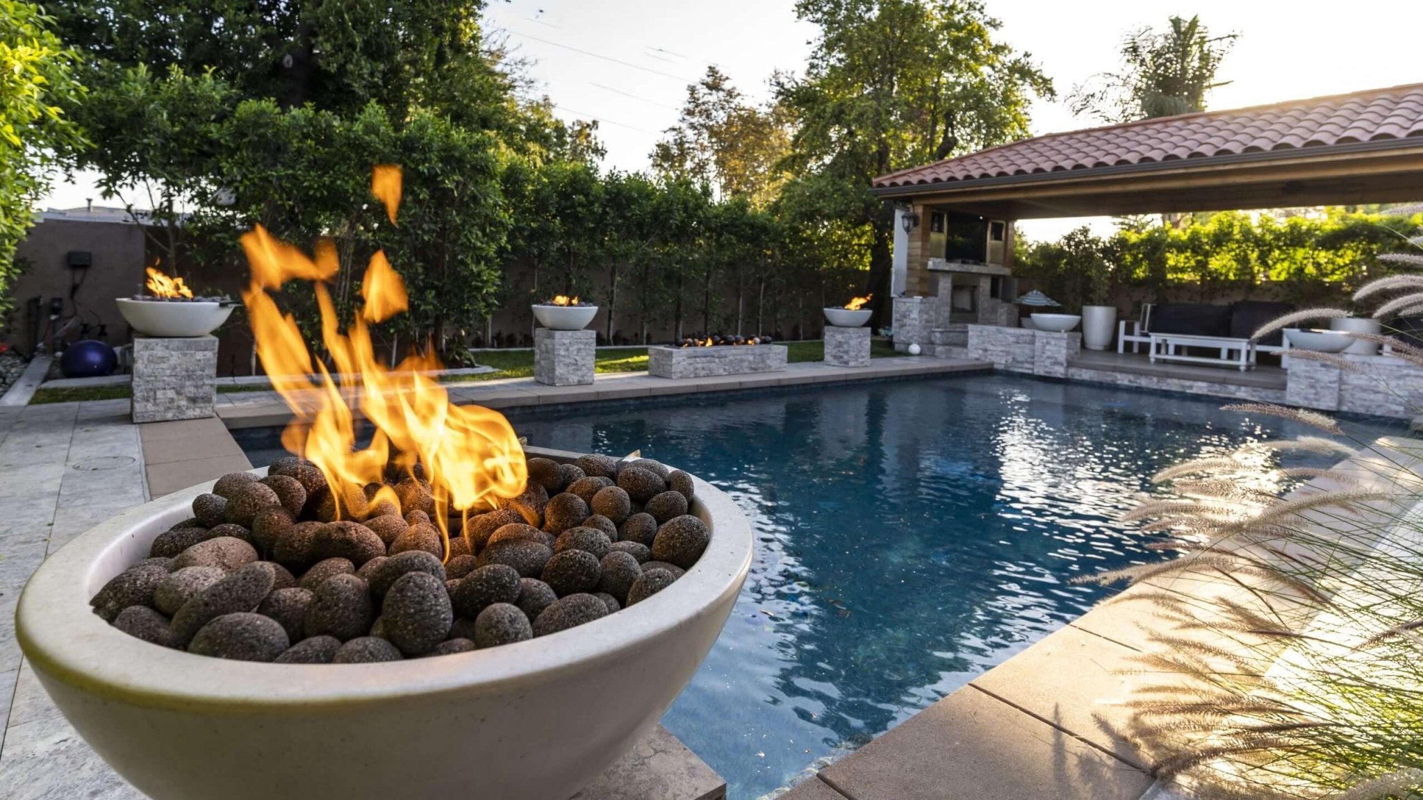 48" Sedona Concrete Narrow Ledge Fire Pit - OPT - SED48 - by The Outdoor Plus | Buy at Agent BBQ