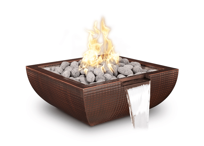 Avalon Hammered Copper Fire & Water Bowl - Copper Fire & Water Bowl by The Outdoor Plus | Buy at Agent BBQ