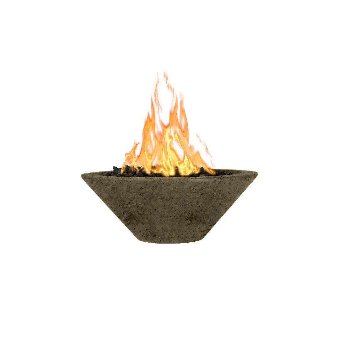 Cazo 24 - Inch Round Concrete Fire Bowl - by The Outdoor Plus | Buy at Agent BBQ