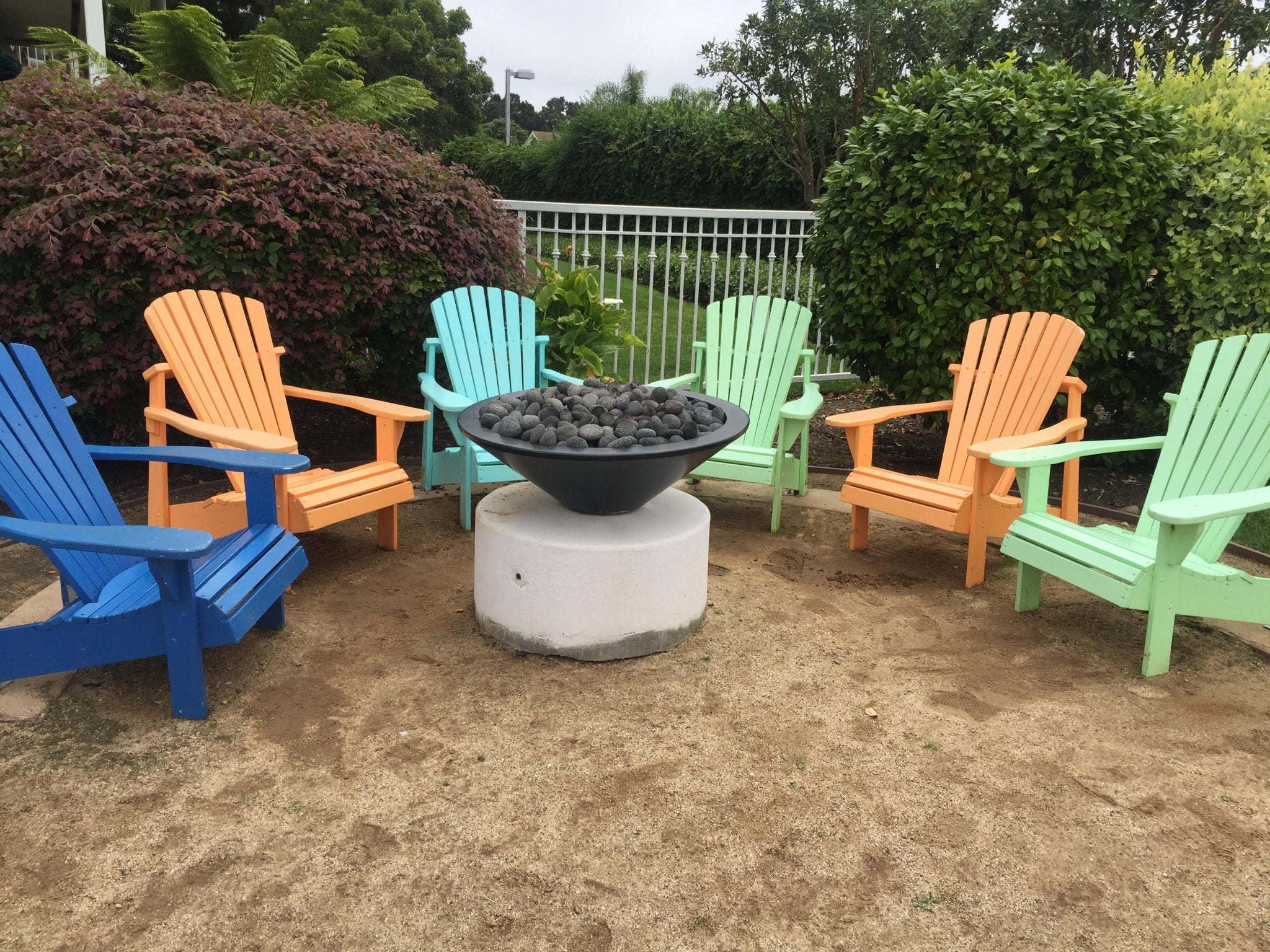 Cazo 31 - Inch Round Concrete Fire Bowl - by The Outdoor Plus | Buy at Agent BBQ