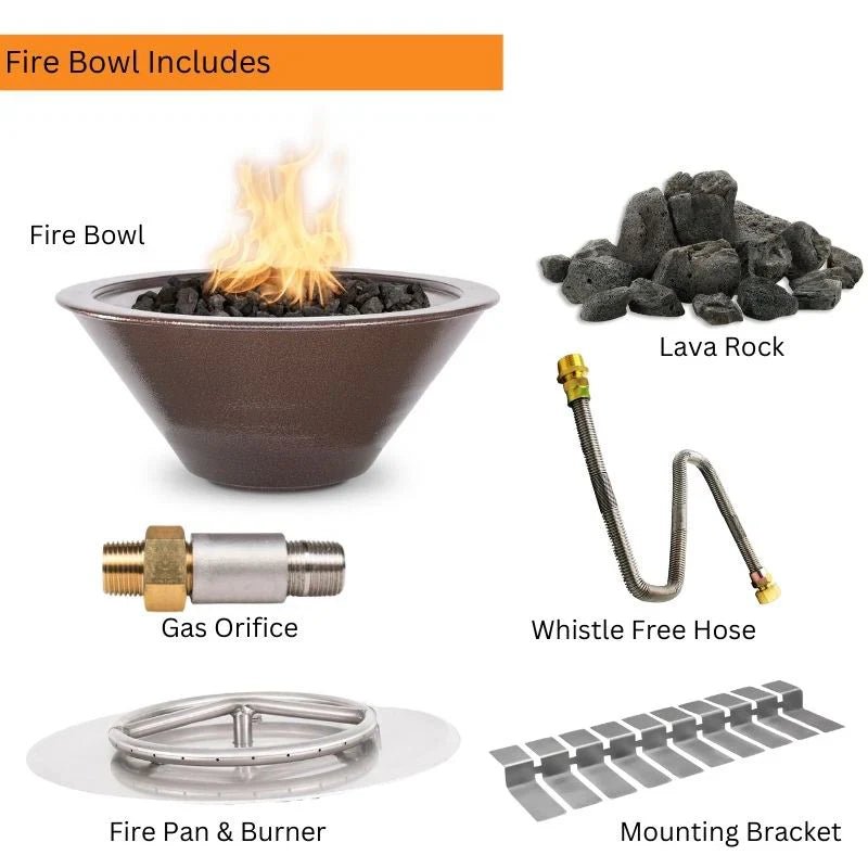 Cazo 36 - Inch Powder Coated Fire Bowl - by The Outdoor Plus | Buy at Agent BBQ