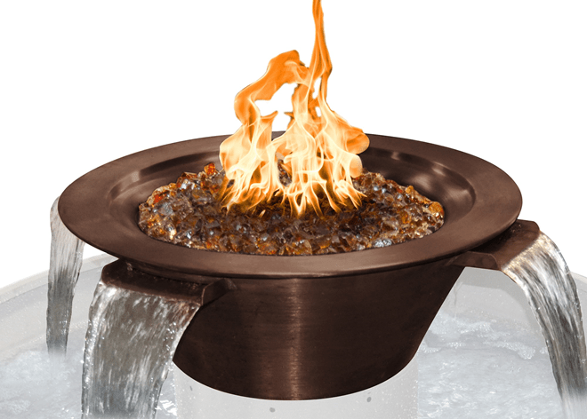 Cazo 4 - Way Copper Fire & Water Bowl - Copper Fire & Water Bowl by The Outdoor Plus | Buy at Agent BBQ