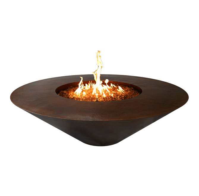 Cazo 48 - Inch Round Copper Fire Pit - Copper Fire Pit by The Outdoor Plus | Buy at Agent BBQ