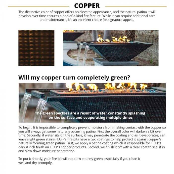 Cazo Copper 360° Water & Fire Bowl - by The Outdoor Plus | Buy at Agent BBQ