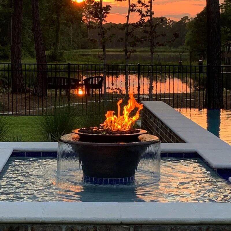 Cazo Copper 360° Water & Fire Bowl - by The Outdoor Plus | Buy at Agent BBQ