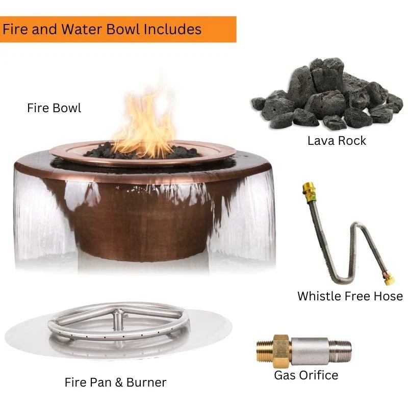Cazo Copper 360° Water & Fire Bowl - by The Outdoor Plus | Buy at Agent BBQ