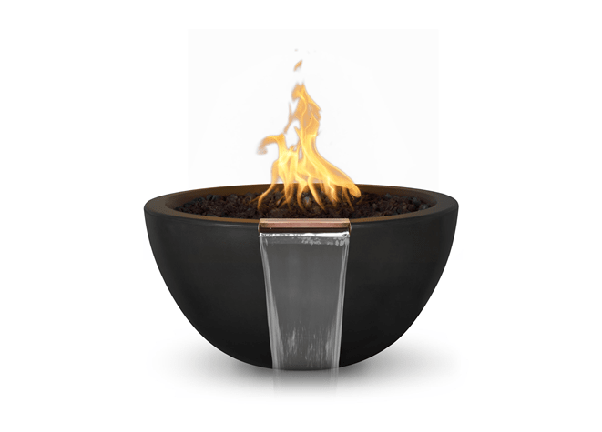 Luna Concrete Fire & Water Bowl - Concrete Fire & Water Bowl by The Outdoor Plus | Buy at Agent BBQ