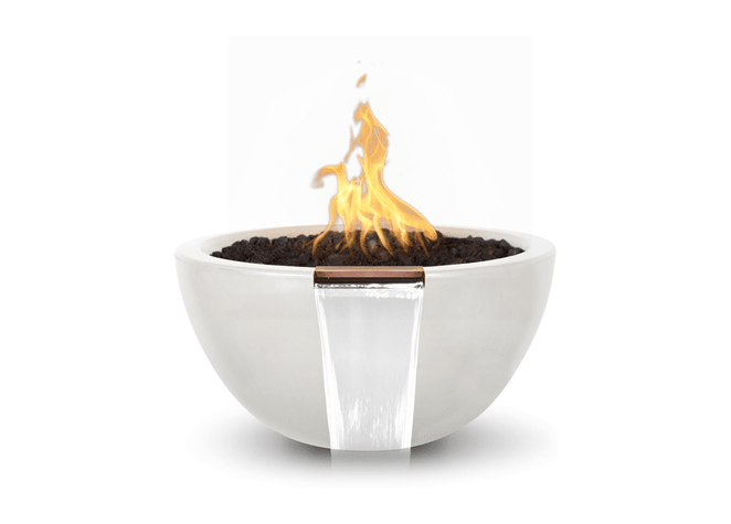 Luna Concrete Fire & Water Bowl - Concrete Fire & Water Bowl by The Outdoor Plus | Buy at Agent BBQ