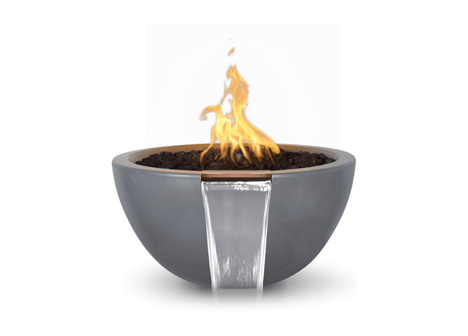 Luna Concrete Fire & Water Bowl - Concrete Fire & Water Bowl by The Outdoor Plus | Buy at Agent BBQ
