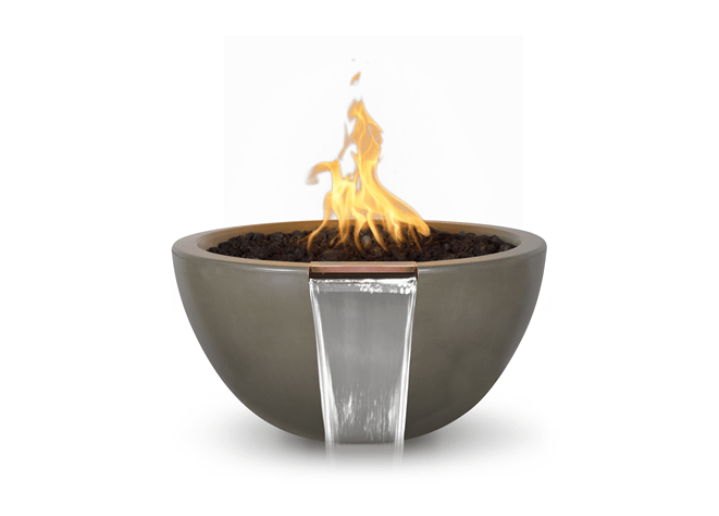 Luna Concrete Fire & Water Bowl - Concrete Fire & Water Bowl by The Outdoor Plus | Buy at Agent BBQ