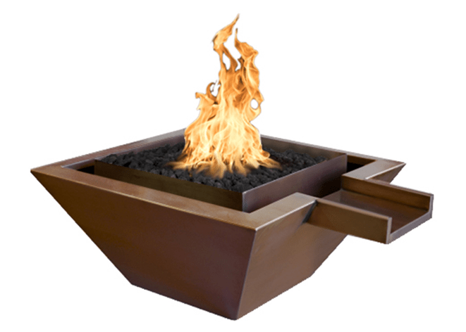 Maya Gravity Spill Copper Fire & Water Bowl - Copper Fire & Water Bowl by The Outdoor Plus | Buy at Agent BBQ