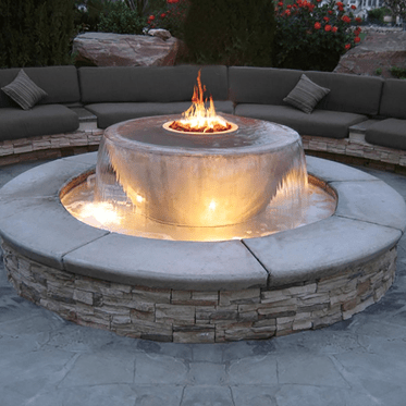 Sedona 360° Concrete Fire & Water Bowl - Concrete Fire & Water Bowl by The Outdoor Plus | Buy at Agent BBQ