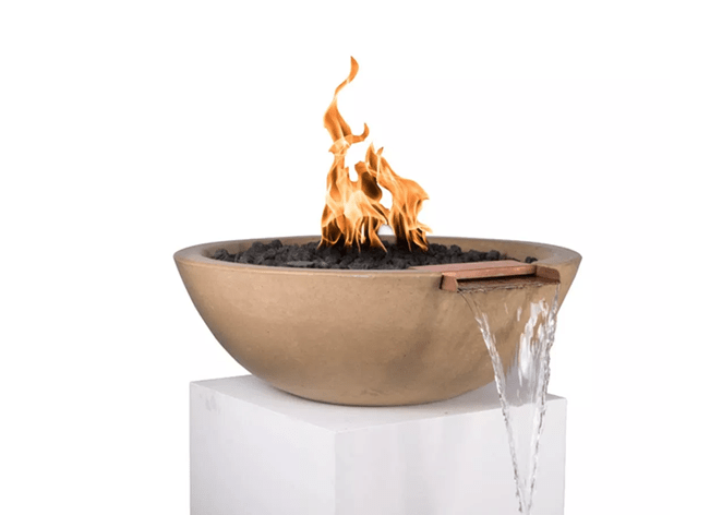 Sedona Concrete Fire & Water Bowl - Concrete Fire & Water Bowl by The Outdoor Plus | Buy at Agent BBQ