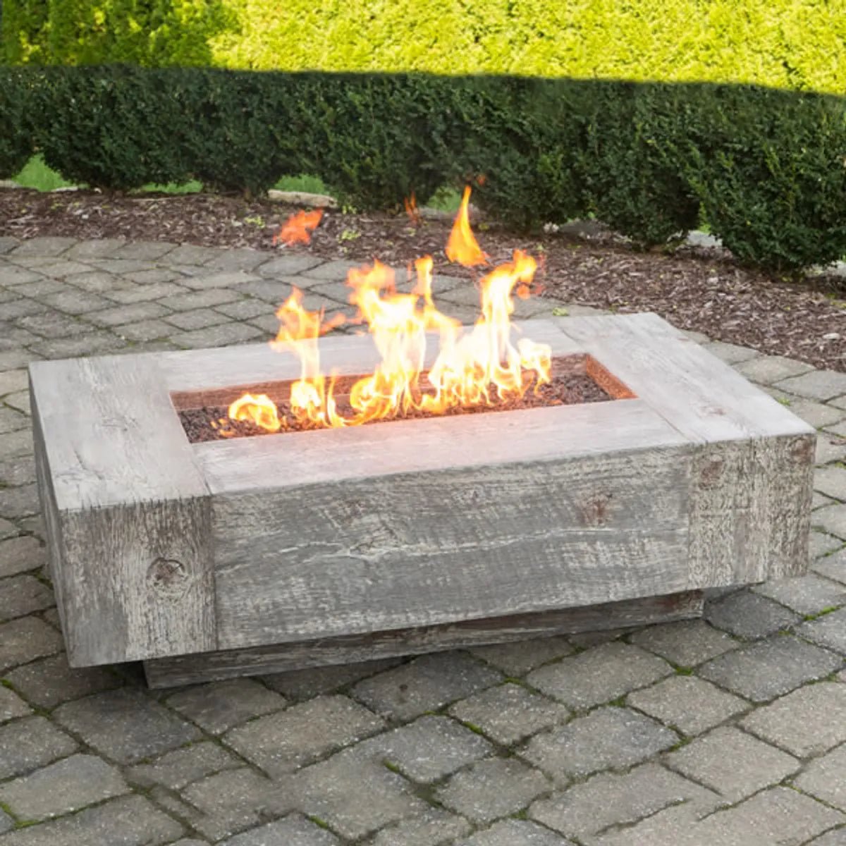 The Outdoor Plus Coronado Wood Grain Fire Pit 60" - OPT - COR60 - by The Outdoor Plus | Buy at Agent BBQ