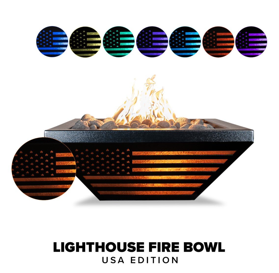 The Outdoor Plus Lighthouse Fire Bowl - Metal Fire Bowl by The Outdoor Plus | Buy at Agent BBQ