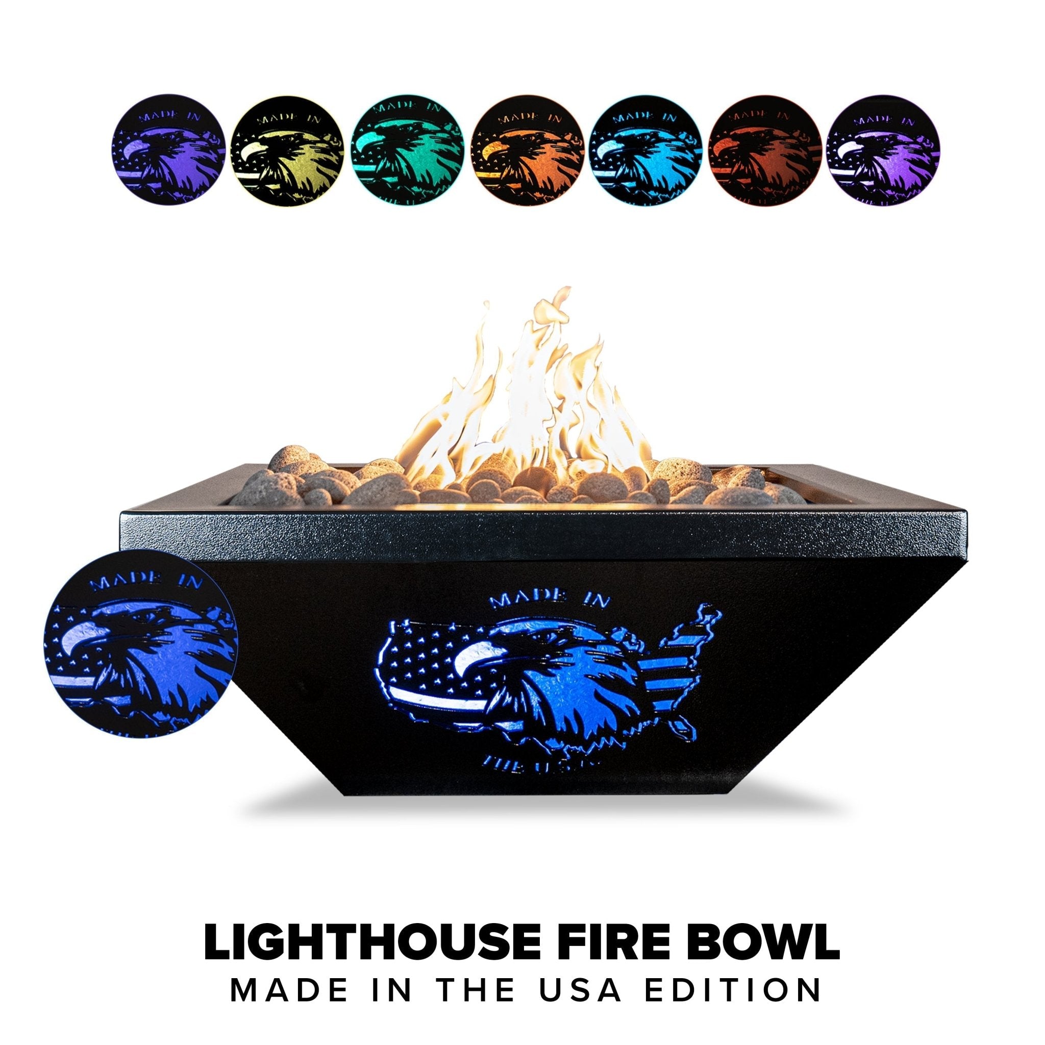 The Outdoor Plus Lighthouse Fire Bowl - Metal Fire Bowl by The Outdoor Plus | Buy at Agent BBQ