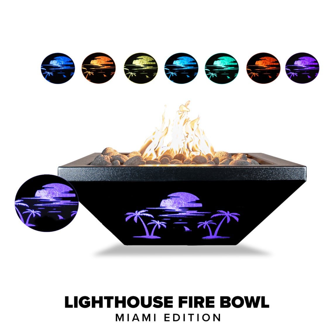 The Outdoor Plus Lighthouse Fire Bowl - Metal Fire Bowl by The Outdoor Plus | Buy at Agent BBQ