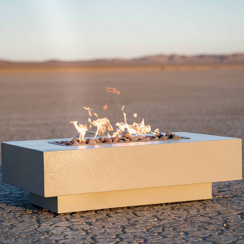 TOP Fires by The Outdoor Plus Coronado 72 - Inch Linear Powder Coated Steel Gas Fire Pit - by The Outdoor Plus | Buy at Agent BBQ
