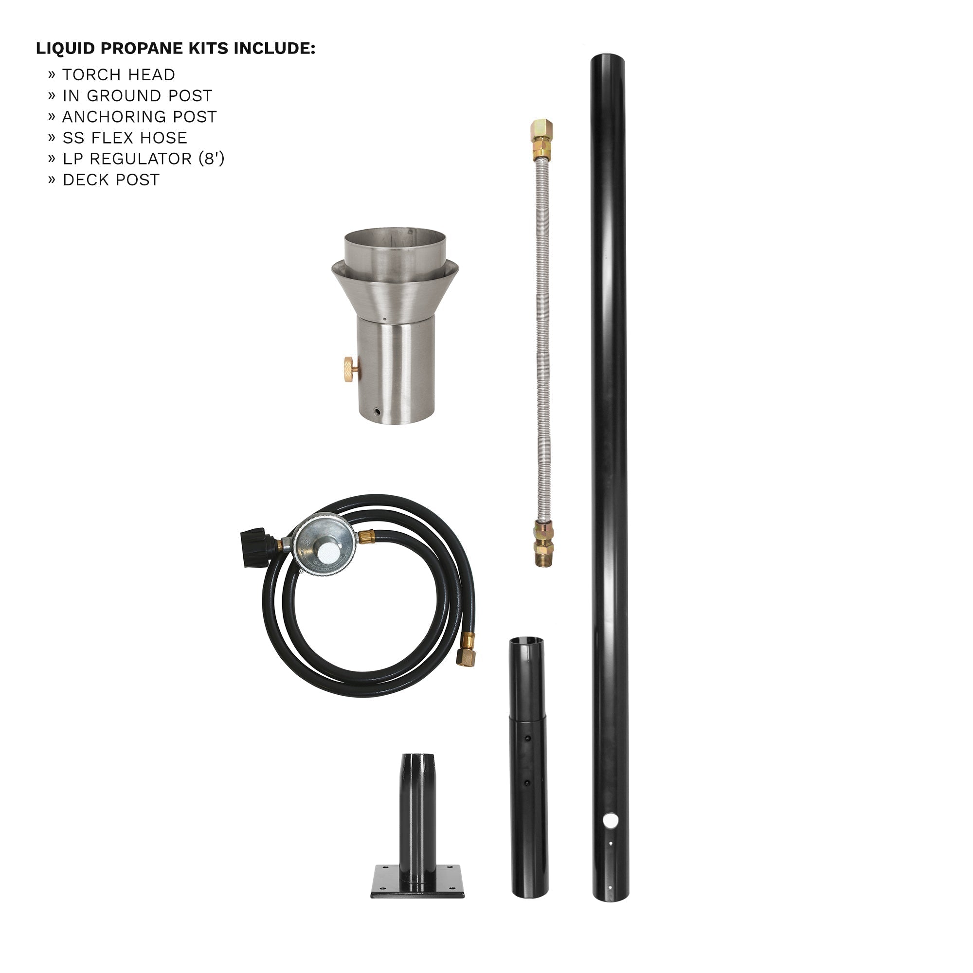Woven Original Fire Torch & Post Kit - OPT - TPK16 - Fire Torch by The Outdoor Plus | Buy at Agent BBQ