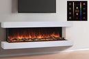 Modern Flames Landscape Pro 70'' Electric Fireplace Wall Mount Studio Suite | White Ready to Paint