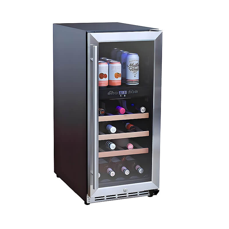 TrueFlame 15 Inch 3.2 Cu. Ft. Outdoor Dual Zone Wine Cooler - AMD - RFR - 15WD - by TrueFlame | Buy at Agent BBQ