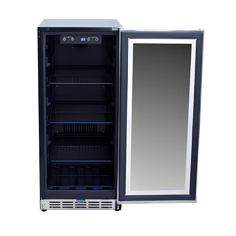 TrueFlame 15 Inch 3.2 Cu. Ft. Outdoor Refrigerator - AMD - RFR - 15S - by TrueFlame | Buy at Agent BBQ