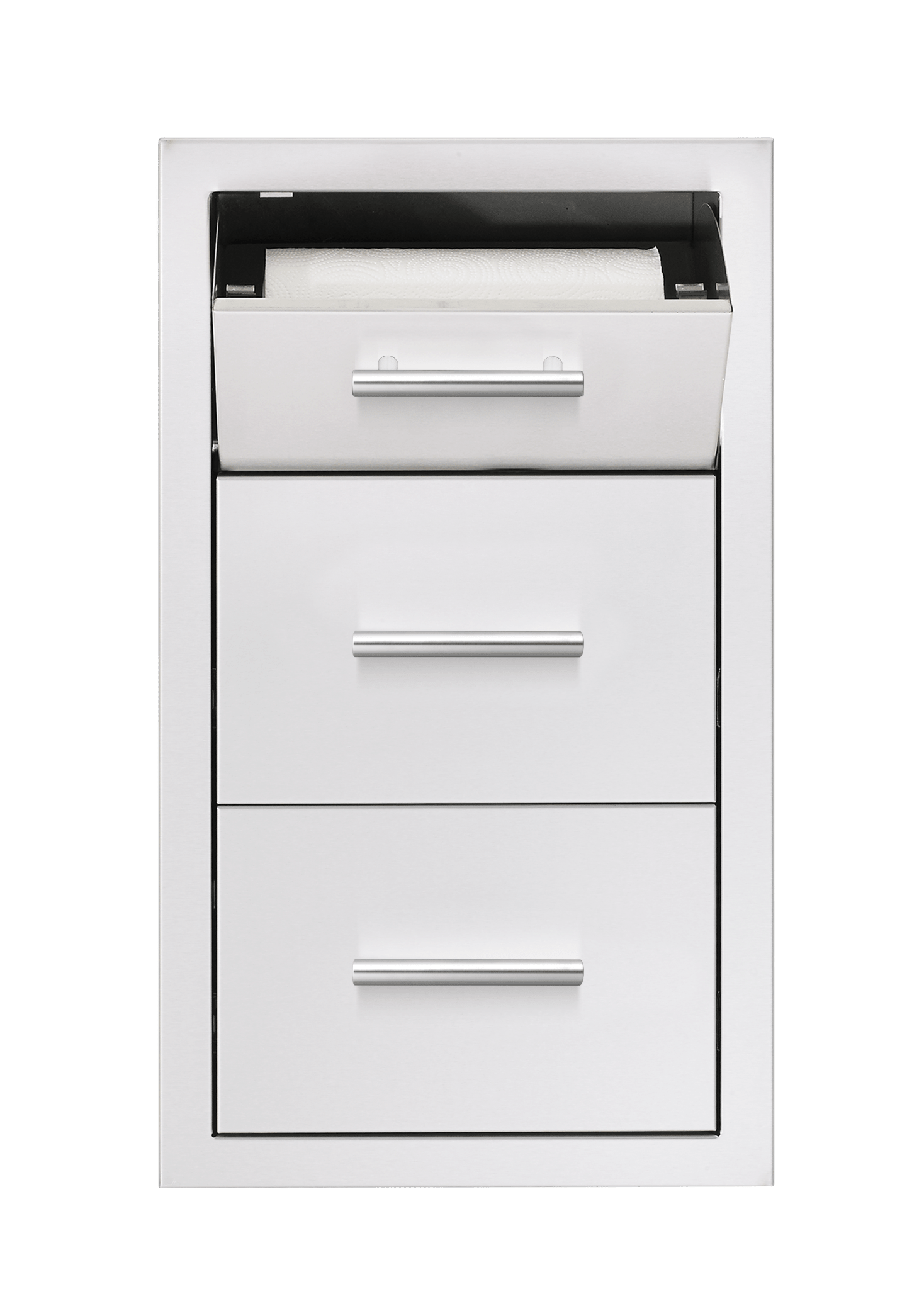 TrueFlame 17 - Inch Masonry 2 Drawer & Paper Towel Holder Combo - TF - TDC - 17M - by TrueFlame | Buy at Agent BBQ