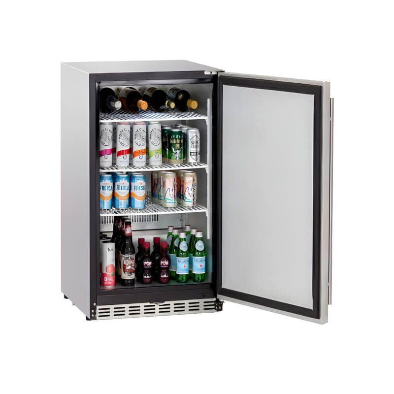 TrueFlame 24 Inch 5.3 Cu. Ft. Deluxe Outdoor Refrigerator - AMD - RFR - 24S - A - by TrueFlame | Buy at Agent BBQ