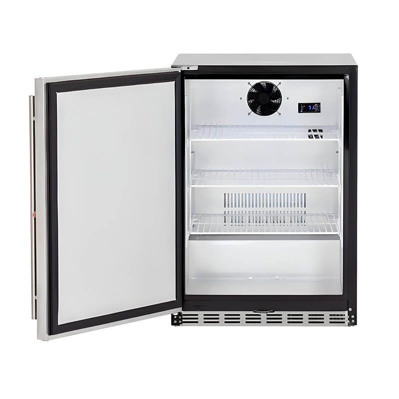 TrueFlame 24 Inch 5.3 Cu. Ft. Deluxe Outdoor Refrigerator - AMD - RFR - 24S - A - by TrueFlame | Buy at Agent BBQ