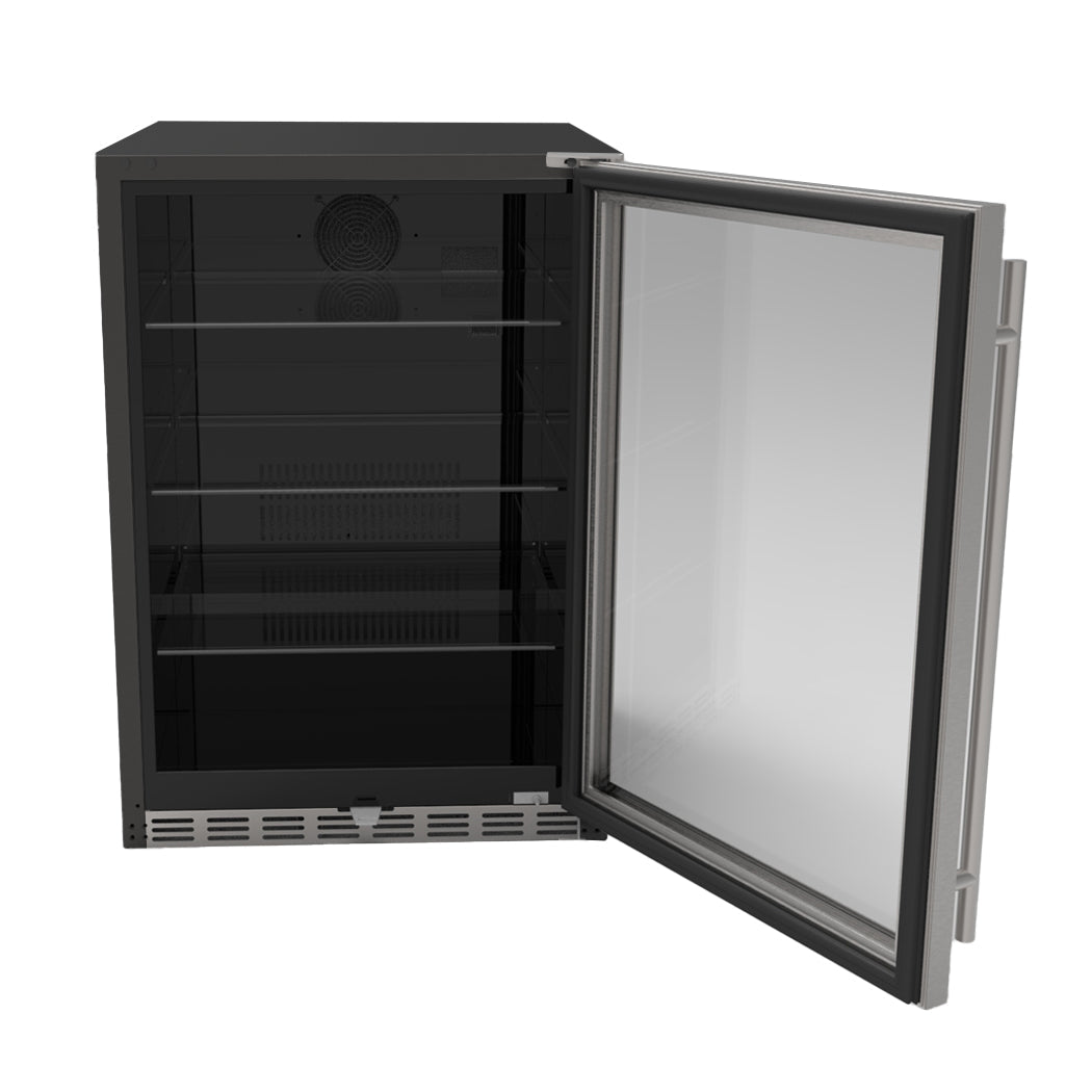 TrueFlame 24 Inch 5.3 Cu. Ft. Deluxe Outdoor Refrigerator - AMD - RFR - 24S - A - by TrueFlame | Buy at Agent BBQ