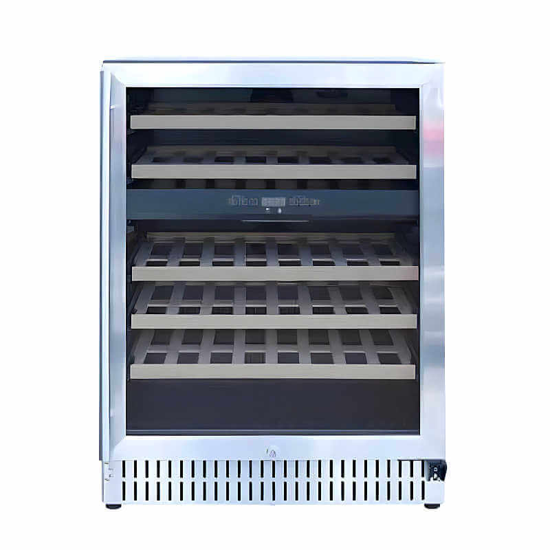 TrueFlame 24 Inch 5.3 Cu. Ft. Outdoor Dual Zone Wine Cooler - AMD - RFR - 24WD - by TrueFlame | Buy at Agent BBQ