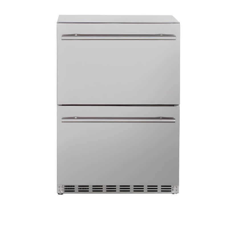TrueFlame 24 - Inch 5.3 Cu. Ft. Outdoor Rated Two Drawer Refrigerator - AMD - RFR - 24D - R - A - by TrueFlame | Buy at Agent BBQ