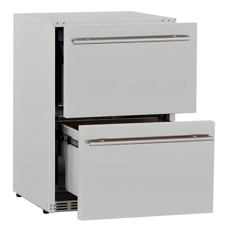 TrueFlame 24 - Inch 5.3 Cu. Ft. Outdoor Rated Two Drawer Refrigerator - AMD - RFR - 24D - R - A - by TrueFlame | Buy at Agent BBQ