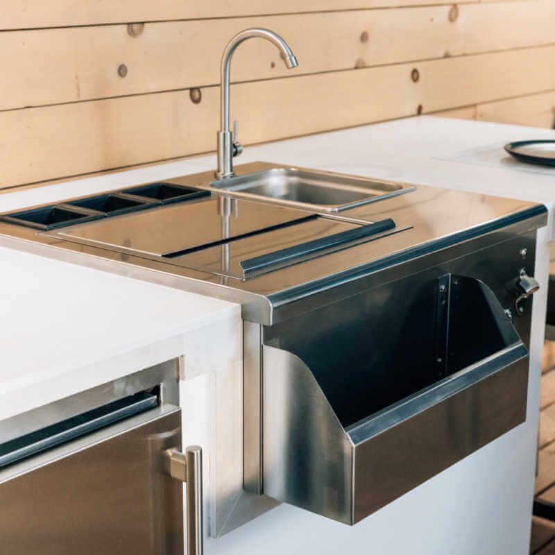 TrueFlame 30 Inch Built - In Beverage and Prep Station - TF - BC - 30L - by TrueFlame | Buy at Agent BBQ