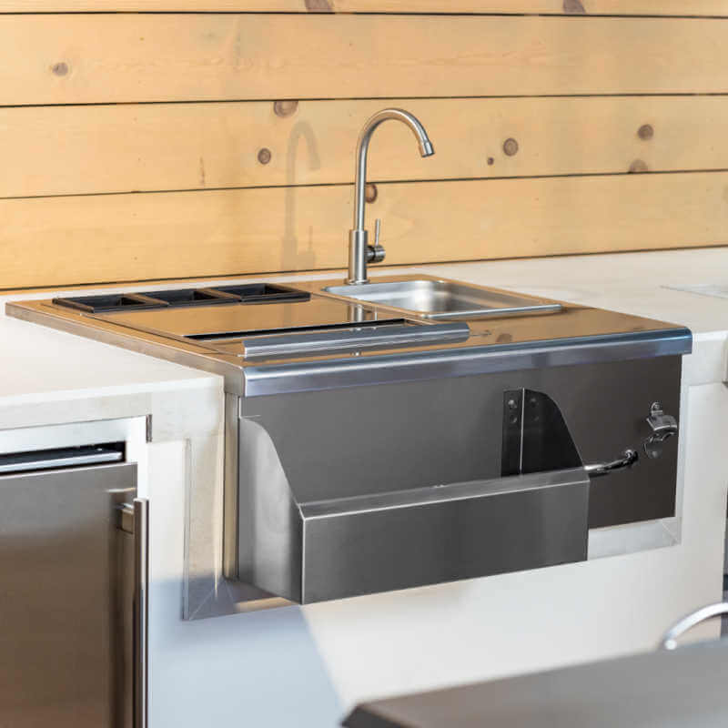 TrueFlame 30 Inch Built - In Beverage and Prep Station - TF - BC - 30L - by TrueFlame | Buy at Agent BBQ