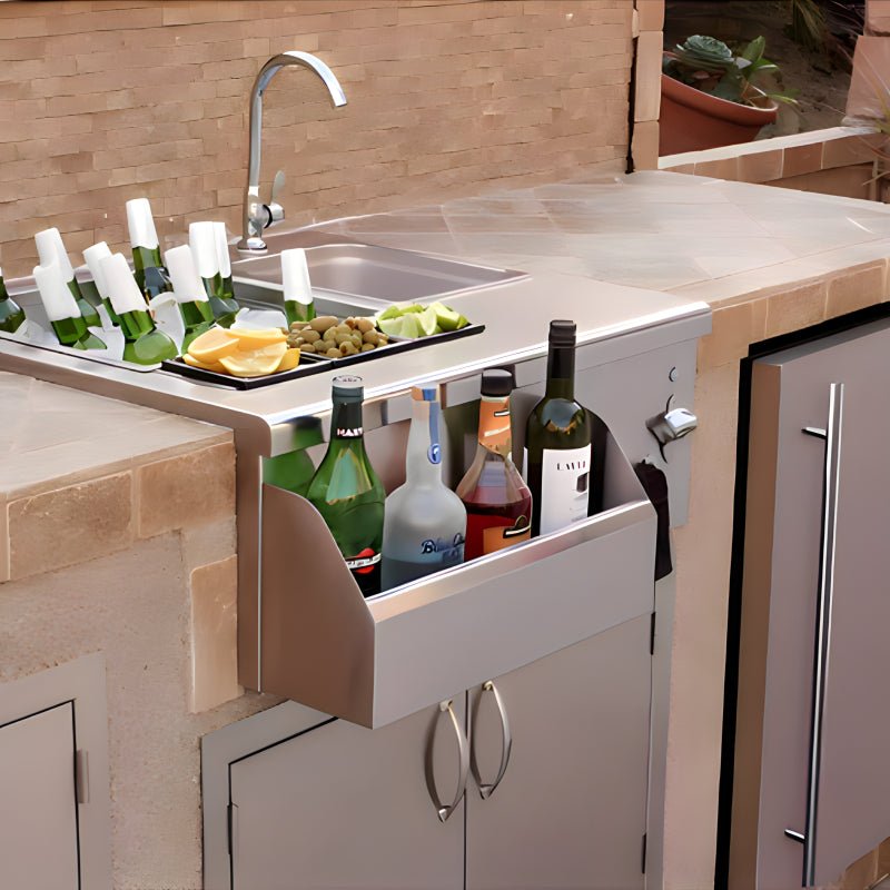 TrueFlame 30 Inch Built - In Beverage and Prep Station - TF - BC - 30L - by TrueFlame | Buy at Agent BBQ