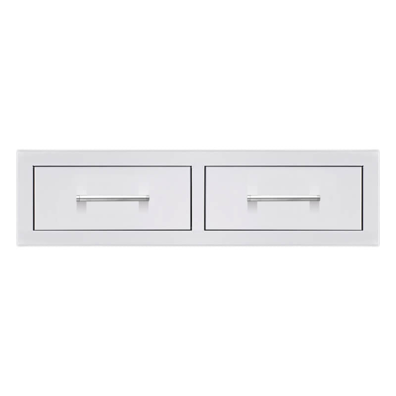 TrueFlame 32 - Inch Stainless Steel Horizontal Double Drawer - TF - DR2 - 32H - by TrueFlame | Buy at Agent BBQ