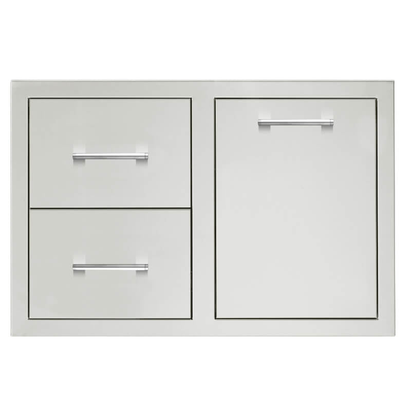 TrueFlame 33 - Inch 2 Drawer and Propane Tank Pullout Drawer Combo - TF - DC2 - 33LP - by TrueFlame | Buy at Agent BBQ