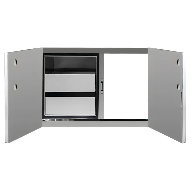 TrueFlame 36 Inch Two Drawer Dry Storage and Access Door Combo - TF - DP - 36AC - by TrueFlame | Buy at Agent BBQ