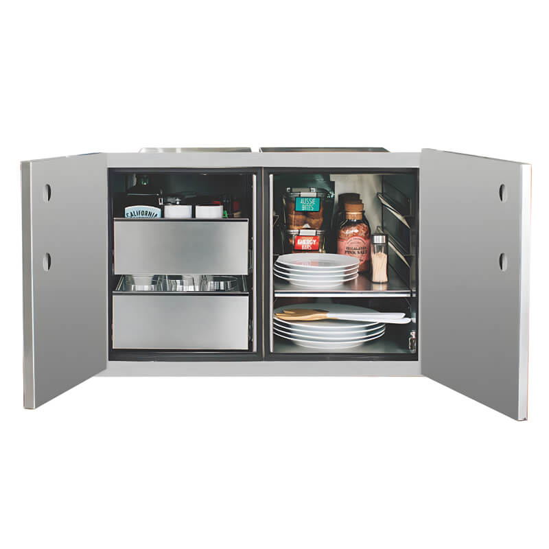 TrueFlame 36 Inch Two Drawer Dry Storage Combo - TF - DP - 36DC - by TrueFlame | Buy at Agent BBQ