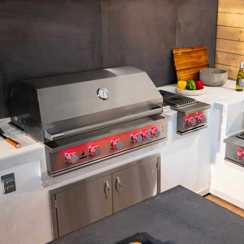 TrueFlame 40 Inch 5 Burner Built - In Gas Grill - by TrueFlame | Buy at Agent BBQ