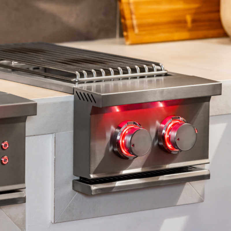 Trueflame Built - In Double Side Burner - TFSB2 - by TrueFlame | Buy at Agent BBQ