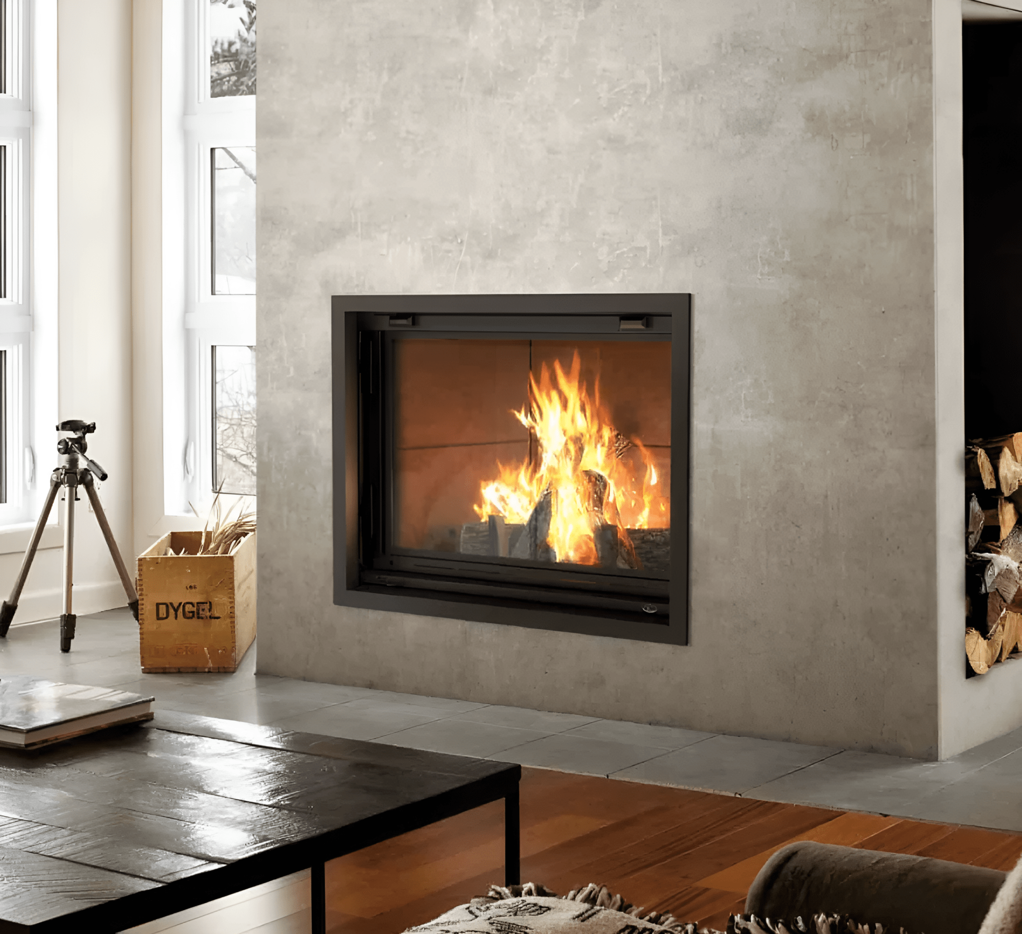 Valcourt 52" Antoinette Wood Burning Fireplace - FP7D - Wood Fireplace by Valcourt | Buy at Agent BBQ