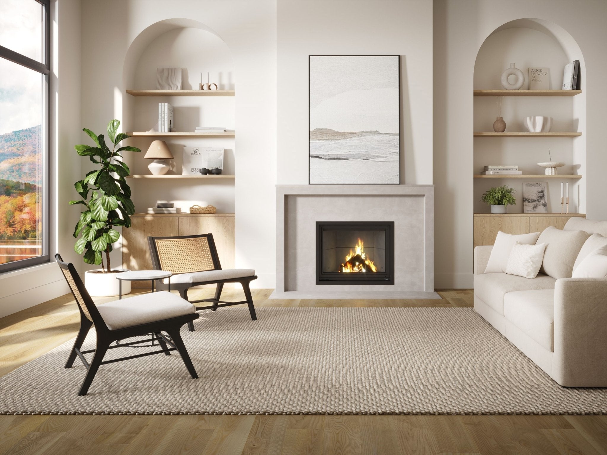 Valcourt 52" Antoinette Wood Burning Fireplace - FP7D - Wood Fireplace by Valcourt | Buy at Agent BBQ