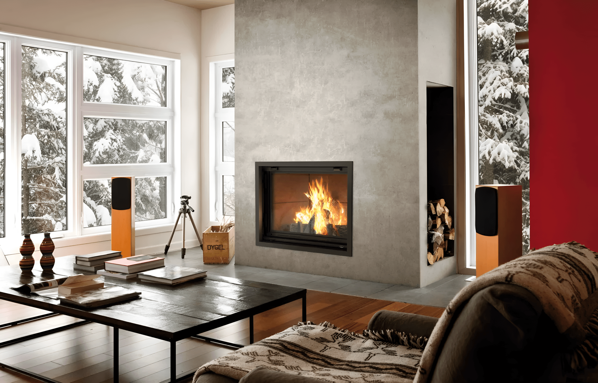 Valcourt 52" Antoinette Wood Burning Fireplace - FP7D - Wood Fireplace by Valcourt | Buy at Agent BBQ