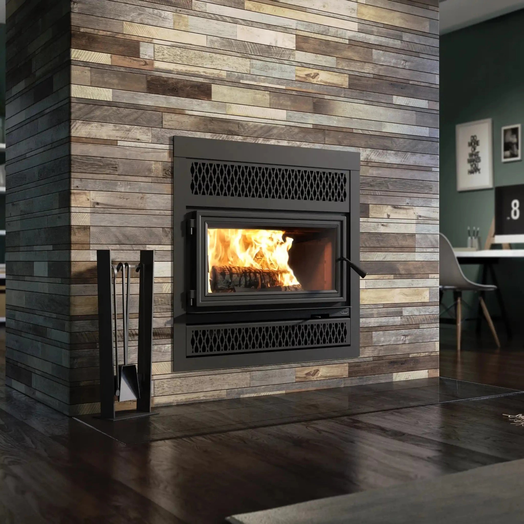 Valcourt FP10RS Lafayette II Wood Fireplace - Includes Blower - Wood Burning Fireplace by Valcourt | Buy at Agent BBQ