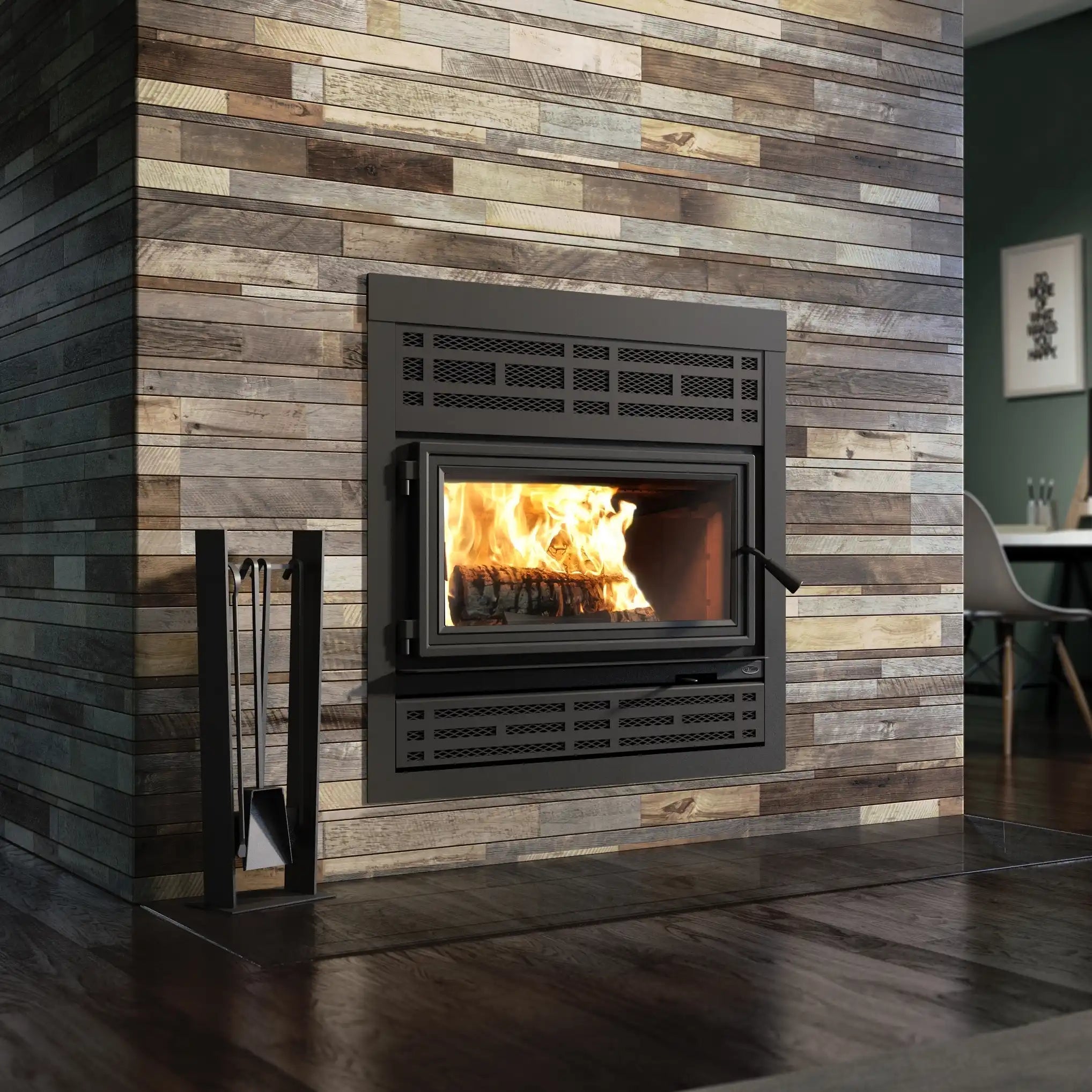 Valcourt FP10RS Lafayette II Wood Fireplace - Includes Blower - Wood Burning Fireplace by Valcourt | Buy at Agent BBQ